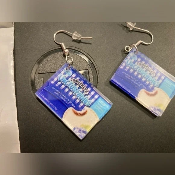 4/$25 Smuckers uncrustable earrings. Brand new w/o tags. For the uncrustable fan - Picture 3 of 3